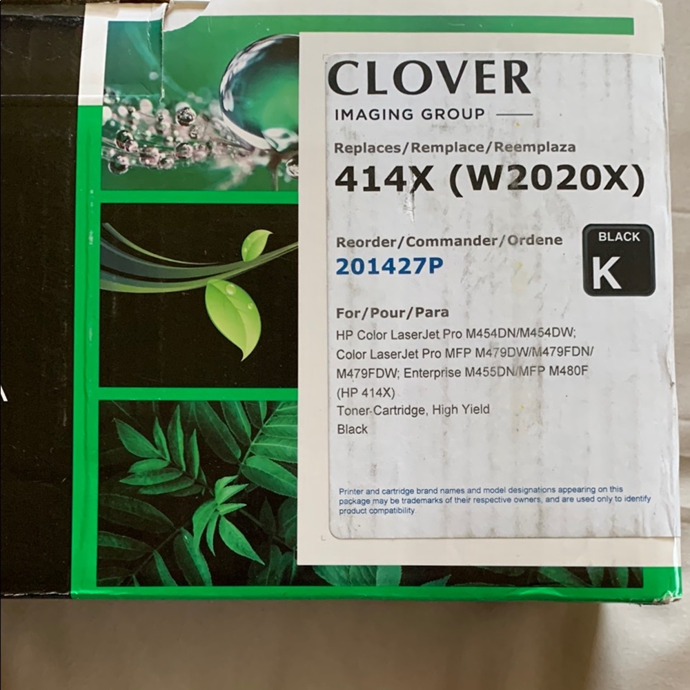 Black External printer cartridge Component for Computers